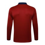 Arsenal Half-Zip Jacket in Maroon with Navy Collar - 图片 7