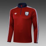 Arsenal Half-Zip Jacket in Maroon with Navy Collar - 图片 8