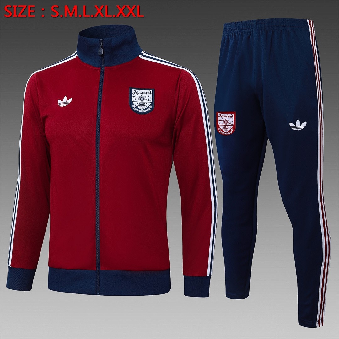 JER-4146_1 Arsenal Maroon Retro Edition (Navy Collar) - 图片 1