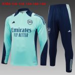 Arsenal 24/25 Half-Zip Light Green Kids