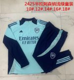 Arsenal 24/25 Half-Zip Light Green Kids - 图片 3