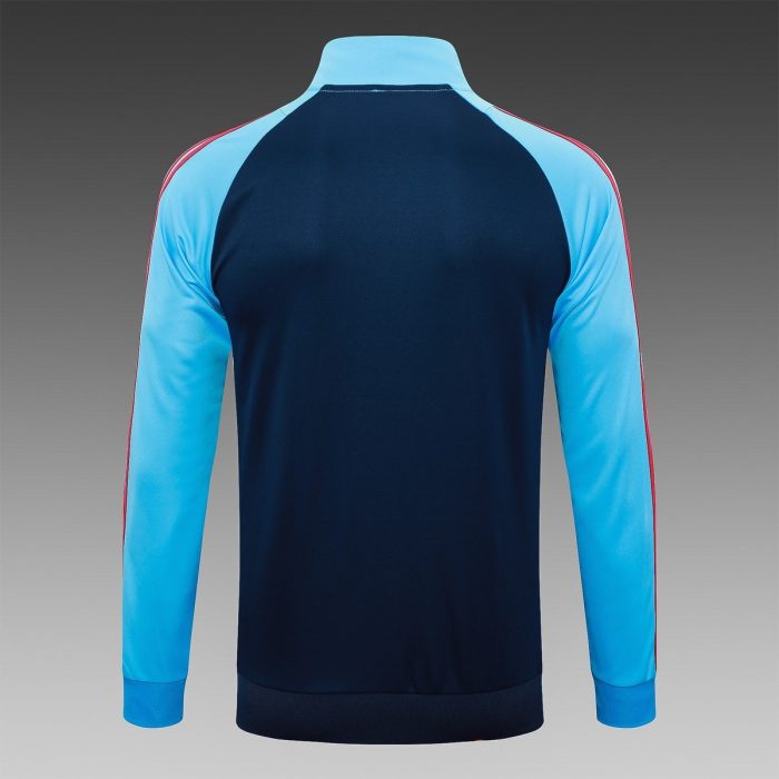 Arsenal 24/25 Long Zipper Jacket Blue - 图片 8