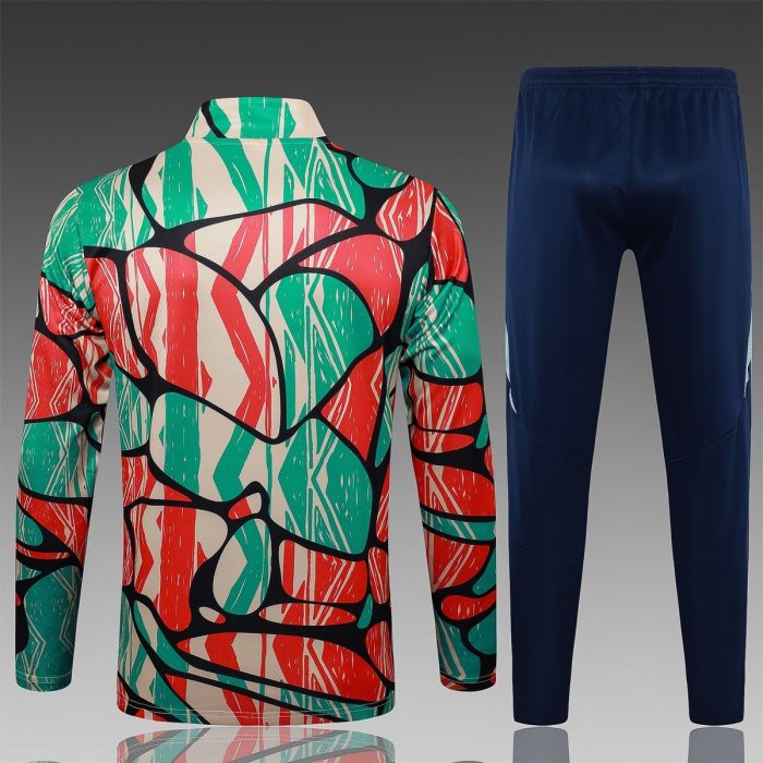 Arsenal 24/25 Half-Zip Jacket Red Green Splatter - 图片 6