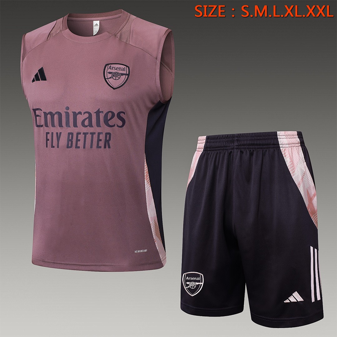 JER-4160_1 Arsenal 24/25 Vest Grey Purple - 图片 1