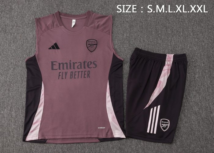 Arsenal 24/25 Vest Grey Purple - 图片 2