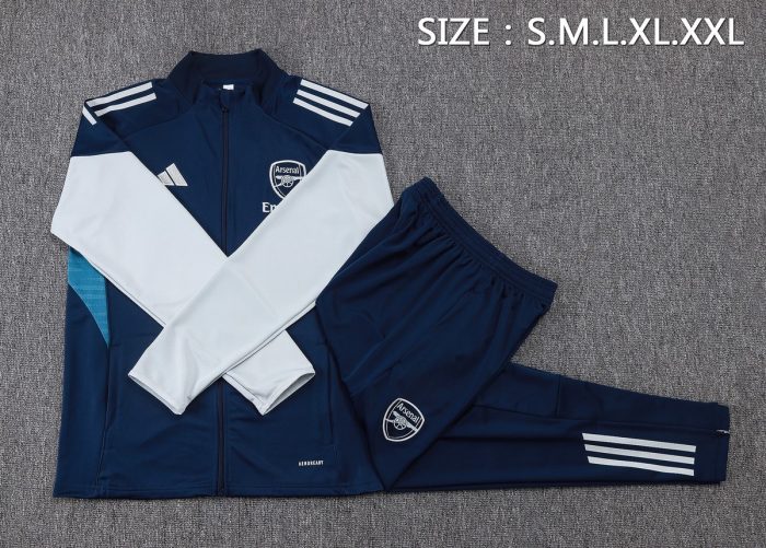 Arsenal 2526 Long Zipper Jacket (Grey Logo) - 图片 2