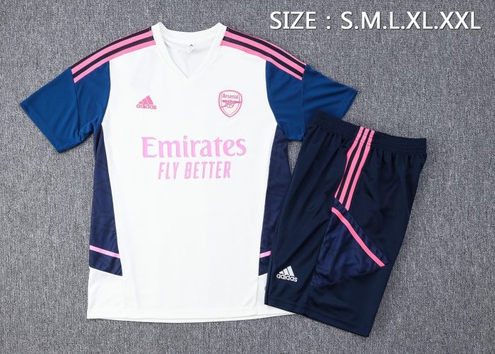 Arsenal 22/23 Light Green Short Sleeve Training Set with 5-inch Shorts - 图片 2