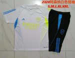 Arsenal 23-24 White Short Sleeve Training Set with 3/4 Pants - 图片 9