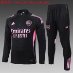Arsenal Black Half-Zip Jacket with Pink Sponsor - 图片 2