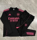 Arsenal Black Half-Zip Jacket with Pink Sponsor - 图片 4