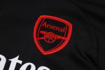 Arsenal Black Half-Zip Jacket with Red and Green Sleeves - 图片 6