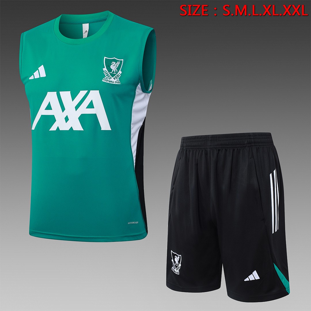 JER-4189_1 Liverpool FC Vest Green (White Logo) - 图片 1