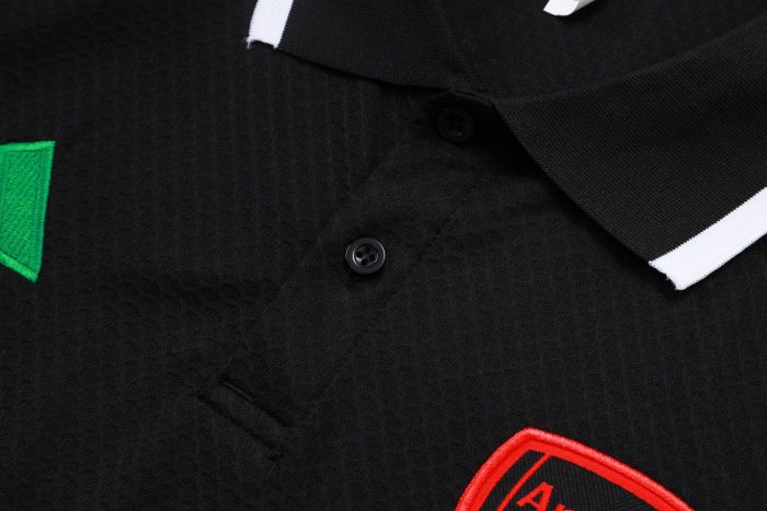 Arsenal Black Polo - 图片 6