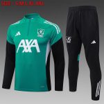 Liverpool FC 25/26 Half-Zip Jacket Green (White Logo)