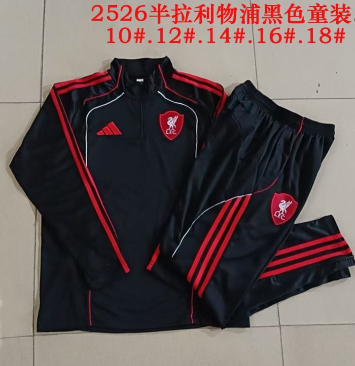 Liverpool FC Black Retro Kids - 图片 3