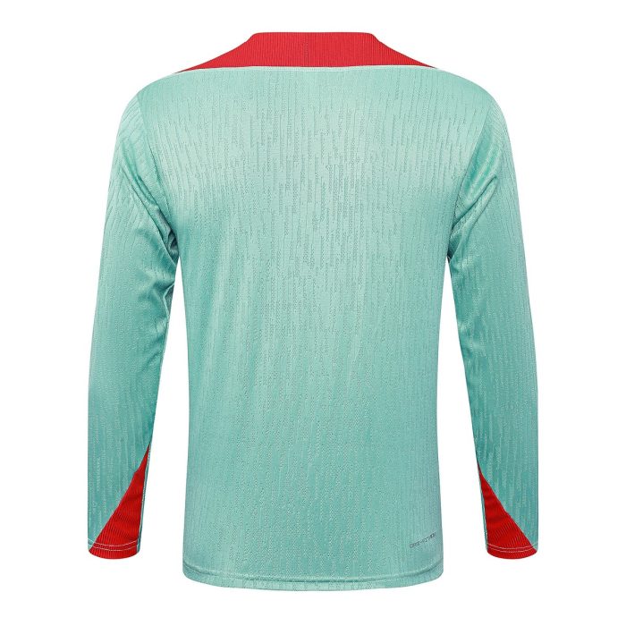 Liverpool FC 24/25 Half Zip Jacket Green - 图片 4