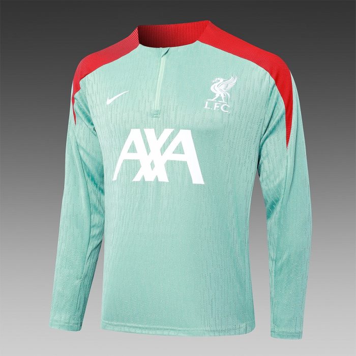 Liverpool FC 24/25 Half Zip Jacket Green - 图片 8