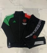 Arsenal 24/25 Black Kids' Long Zipper Jacket - 图片 4