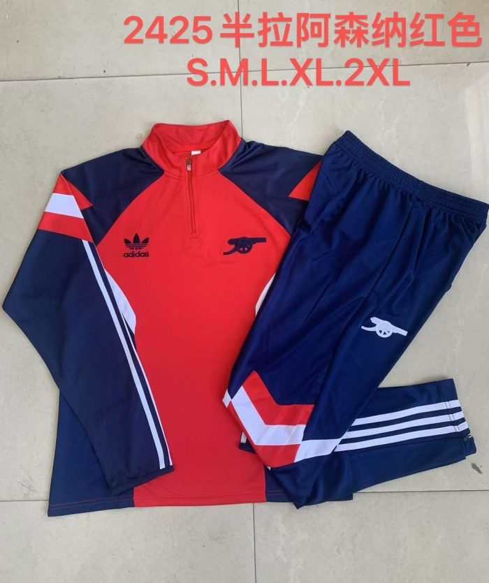 Arsenal 24/25 Half-Zip Jacket Red (Retro Edition) - 图片 9