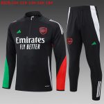 Arsenal 24/25 Half-Zip Black Kids - 图片 2
