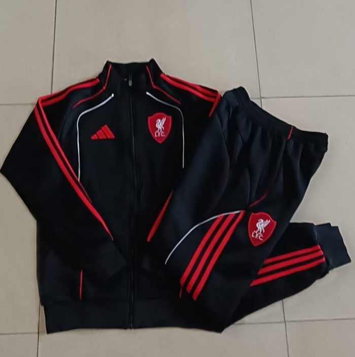 Liverpool FC Black Retro Jacket - 图片 9