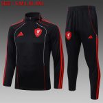 Liverpool FC 25/26 Black Retro Half-Zip Jacket
