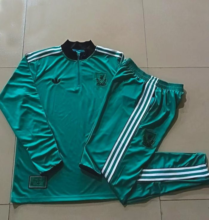 Liverpool FC 2025/26 Half-Zip Jacket Green - 图片 9