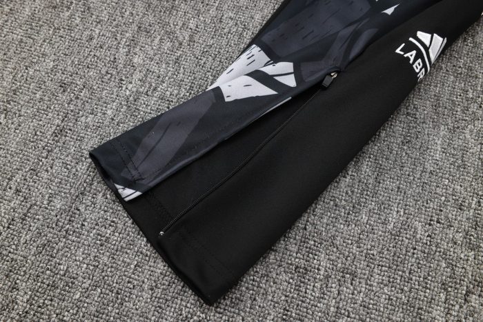 Arsenal 24-25 Black Grey Splatter Long Zip Jacket - 图片 5