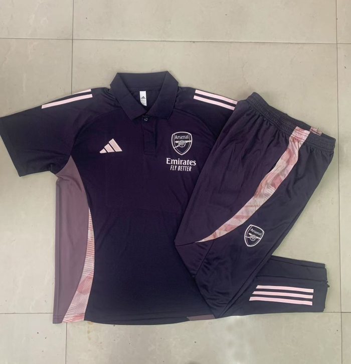 Arsenal 24/25 Polo Shirt Dark Grey - 图片 9