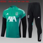 Liverpool FC Kids Semi-Zip Jacket Green with White Logo - 图片 2