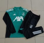 Liverpool FC Kids Semi-Zip Jacket Green with White Logo - 图片 4