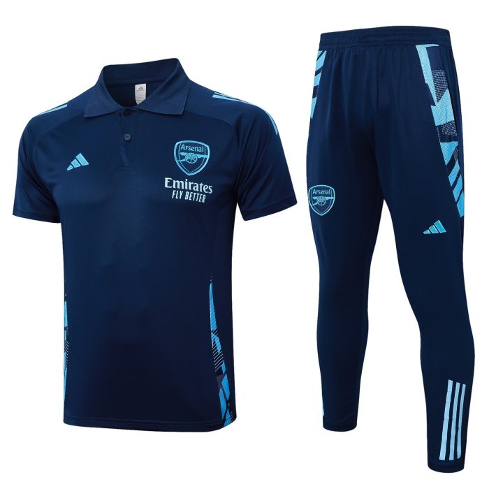 Arsenal 24-25 Polo Shirt Blue - 图片 8