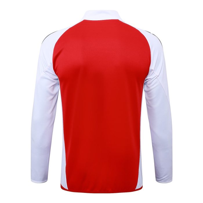 Arsenal 24-25 Red Long Zip Jacket - 图片 8