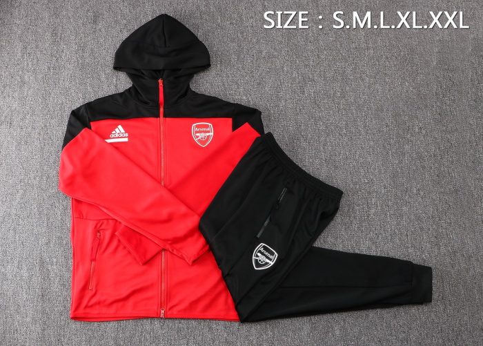 Arsenal Red Long Zip Jacket - 图片 2