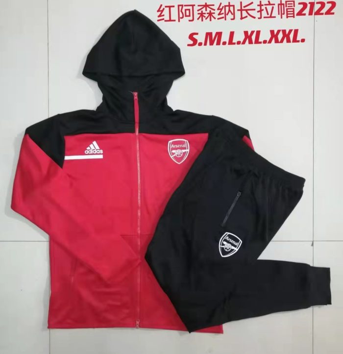 Arsenal Red Long Zip Jacket - 图片 9
