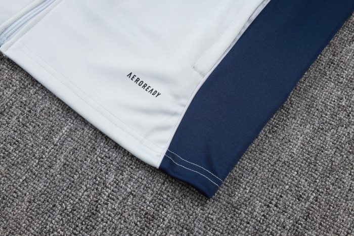 Arsenal 25/26 Light Gray Long Zip Jacket - 图片 4