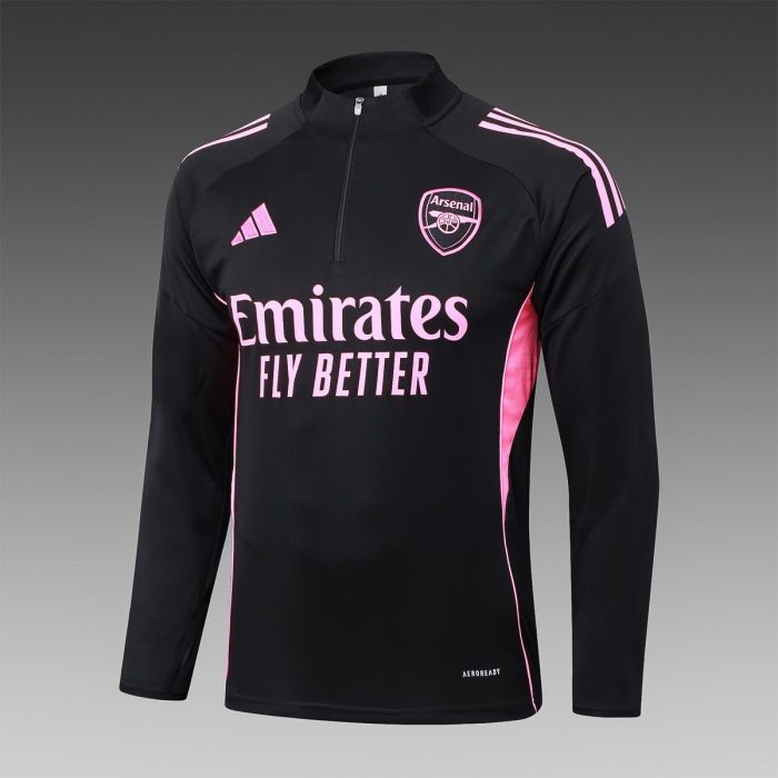 Arsenal Black (Pink Ads) Half-Zip Jacket - 图片 7