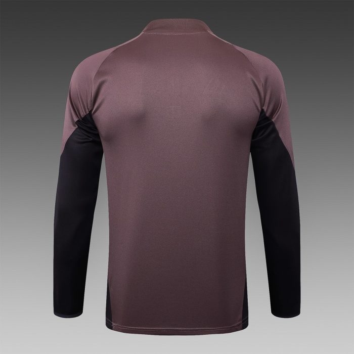 Arsenal Gray Purple Half-Zip Jacket - 图片 3