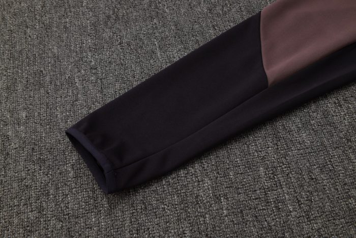 Arsenal 24-25 Long Zipper Jacket Grey Purple - 图片 5