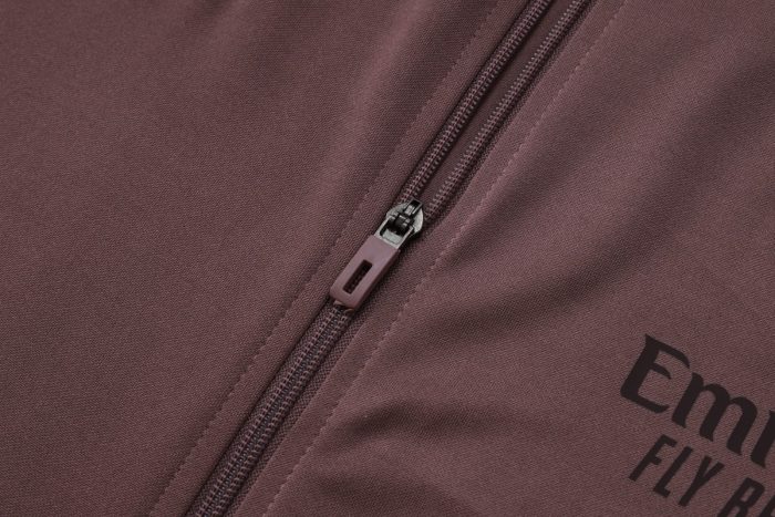 Arsenal 24-25 Long Zipper Jacket Grey Purple - 图片 6