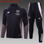 Arsenal 24/25 Long Zip Jacket Dark Gray