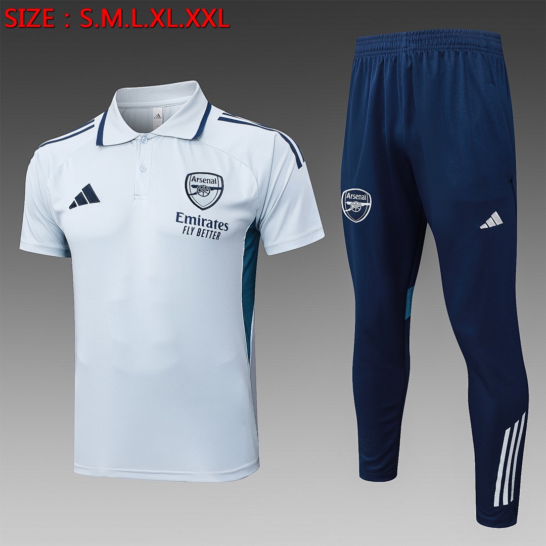 JER-4250_1 Arsenal Light Gray Polo - 图片 1