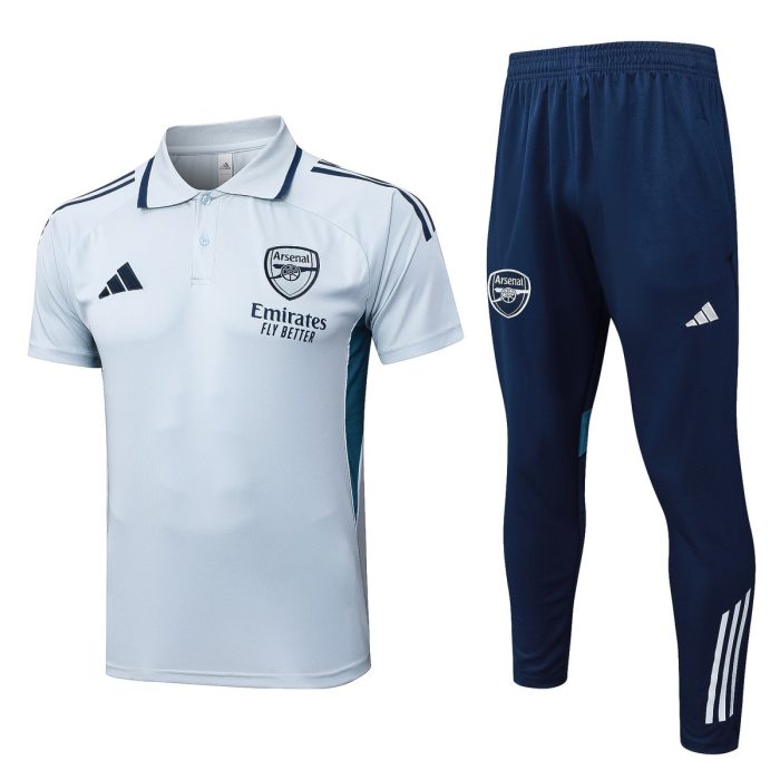 Arsenal Light Gray Polo - 图片 8