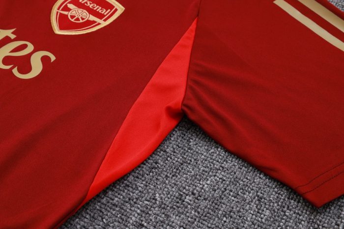 Arsenal 23-24 Short Sleeve Training Set in Maroon (with Pants) - 图片 5