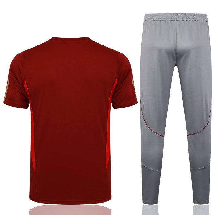 Arsenal 23-24 Short Sleeve Training Set in Maroon (with Pants) - 图片 7