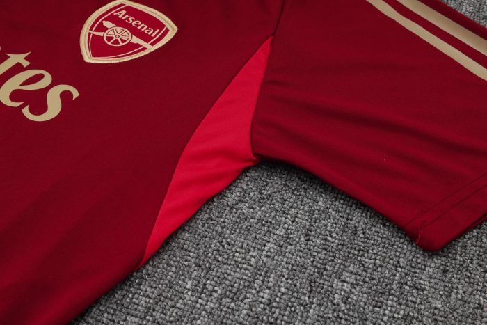 Arsenal 23-24 Short Sleeve Training Set in Maroon (with 7/8 Pants) - 图片 6