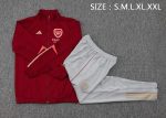 Arsenal 23-24 Long Zipper Jacket Maroon - 图片 2