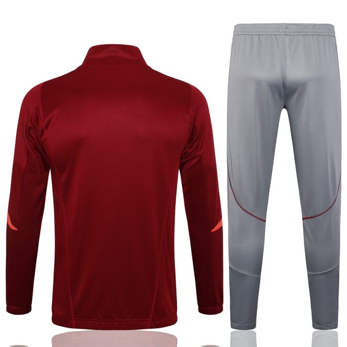 Arsenal 23-24 Long Zipper Jacket Maroon - 图片 7