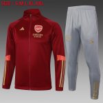 Arsenal 23-24 Long Zipper Jacket Maroon - 图片 8