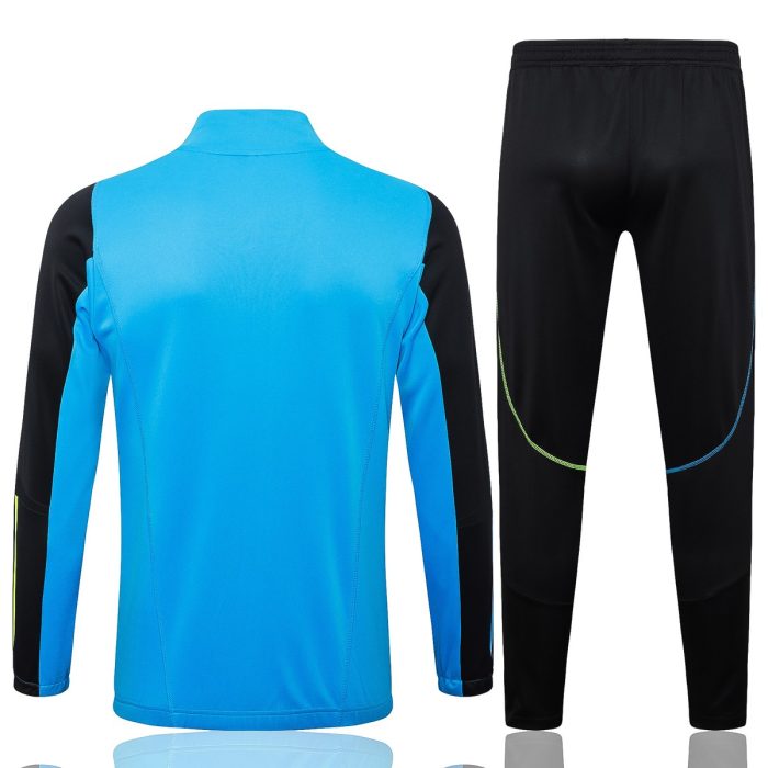 Arsenal 23-24 Long Zipper Jacket Lake Blue - 图片 7